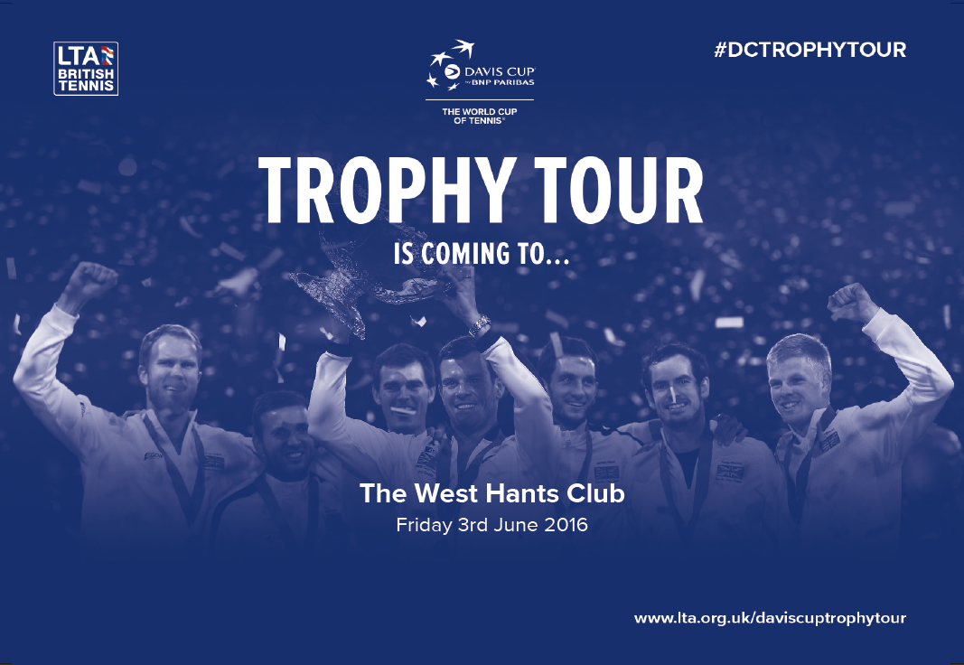 The Davis Cup Trophy Tour - The West Hants Club - Tennis Bournemouth